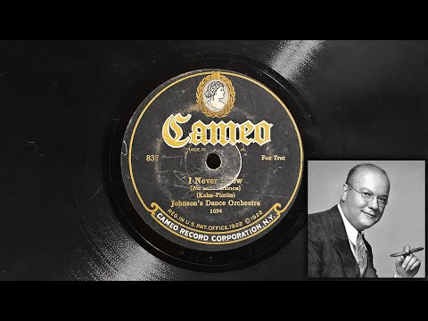 Johnson's Dance Orchestra (Bob Haring) - I Never Knew ~1925
