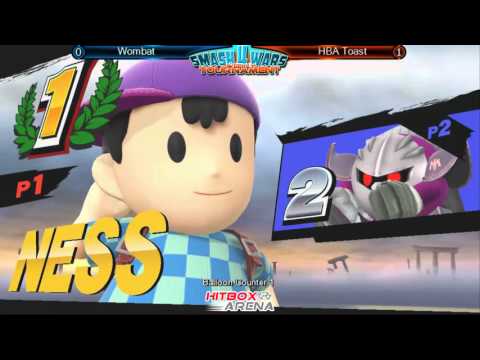 Smash 4 Wars 56 - HBA Toast (Ness) vs Wombat (MK) Winner's Bracket