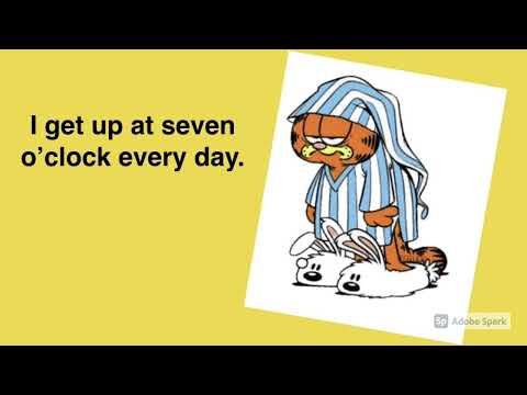Garfield’s daily routine