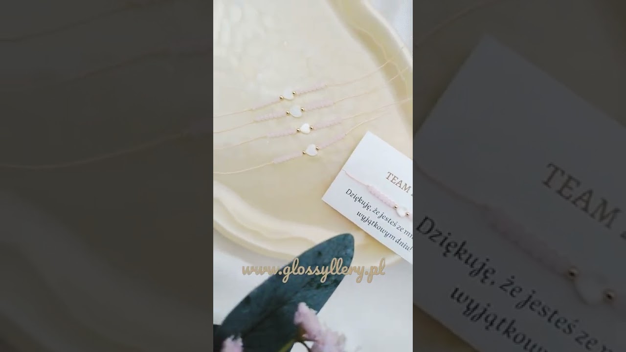 Bransoletki na wieczór panieński - pomysł na prezent dla druhen 👰🏻✨🌸 #ślub #wesele #shorts