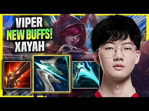 VIPER TRIES XAYAH WITH NEW BUFFS! - EDG Viper Plays Xayah ADC vs Jhin!