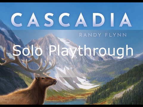 Cascadia Brettspiel Solo Playthrough - Herausforderung #5