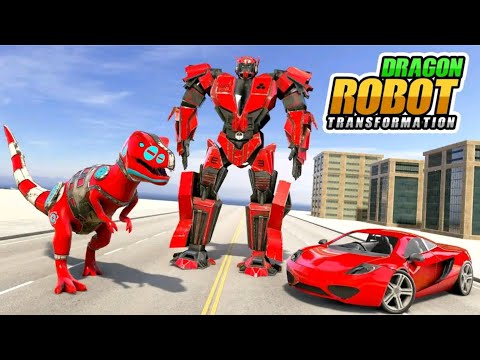Dino Robot Car Game : Dinosaur Robot Transform Hero | Android Gameplay | Rution Games
