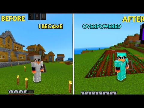 I Become Overpowered In Minecraft|And somevannouncement |#minecraftpe