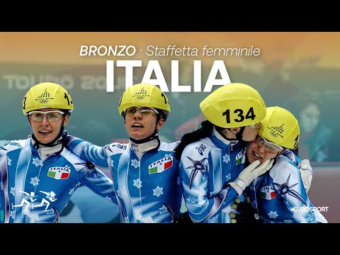 La prima medaglia olimpica di Arianna FONTANA: BRONZO nella staffetta | TORINO 2006 | RIVIVI LA GARA