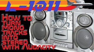 How To Make Mono Tracks Into Stereo Using Audacity