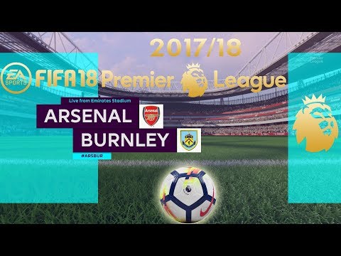 FIFA 18 Arsenal vs Burnley | Premier League 2017/18 | PS4 Full Match