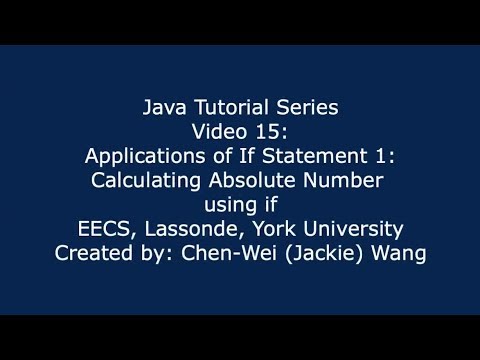 Eecs1021 Java Tutorial 15