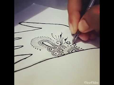 Henna drawing