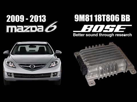 2009 - 2013 Mazda 6 Bose 9M81 18T806 BB Amplifier Removal and Replacement