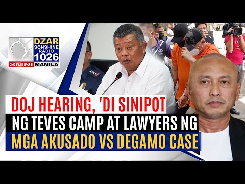 #SonshineNewsblast: Teves camp at lawyers ng mga akusado, 'di sumipot sa DOJ hearing