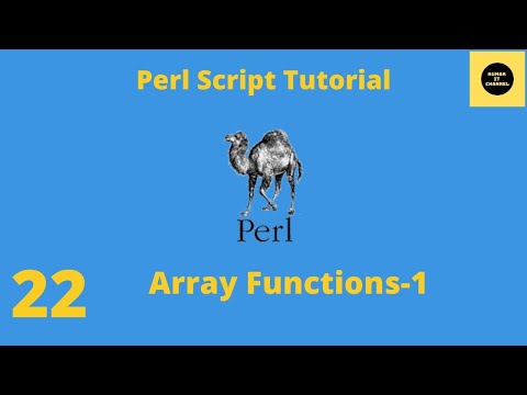 Array Functions in Perl - Perl Script Basics Tutorial - Part 22