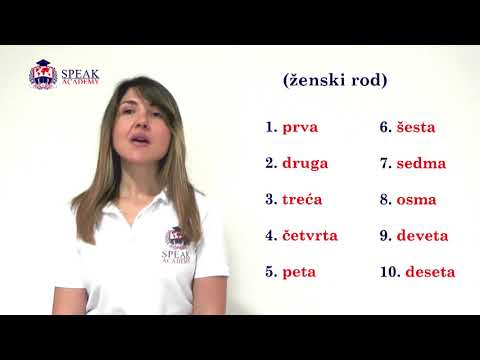 Lesson 6.3 Serbian language - Ordinary numbers