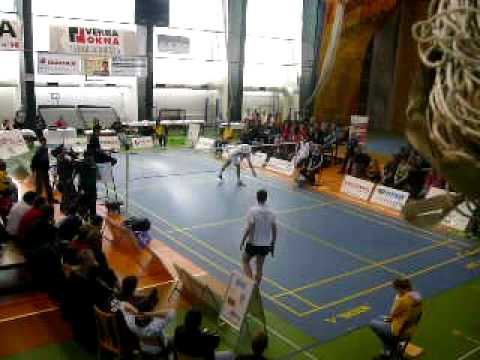 MČR 2009 v badmintonu - finále dvouhry mužů 3.set