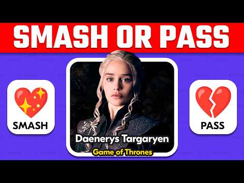 Smash or Pass - 100 Hottest Female Fictional Characters | Celebrity Quiz