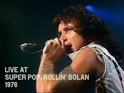 AC/DC - Live Wire & Can I Sit Next To You Girl - Live at Super Pop/Rollin' Bolan, London, July 1976
