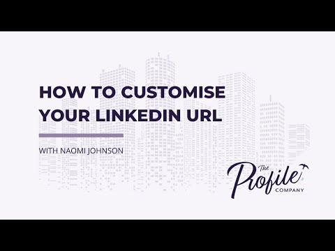 How to Customise Your LinkedIn Profile URL - YouTube