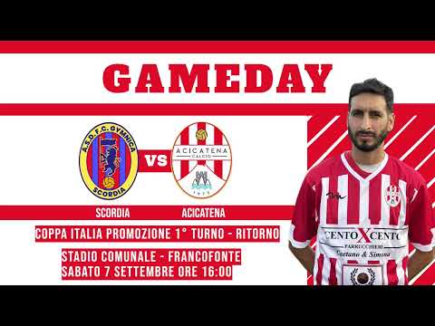 Gymnica Scordia - Acicatena 1-3 [Coppa Italia Promozione 2024/25 - 1° turno - Ritorno]