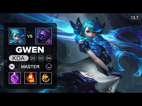 Gwen vs Jax Top - KR Master - Patch 13.7 Season 13