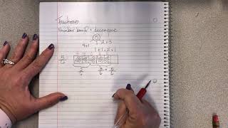 Fractions - Decomposing or Number Bonds