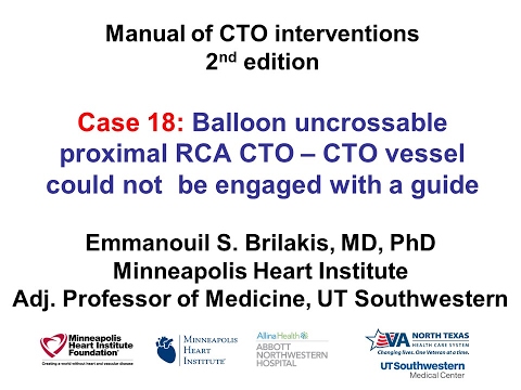 Case 18: Manual of CTO Interventions - Unable to engage CTO vessel