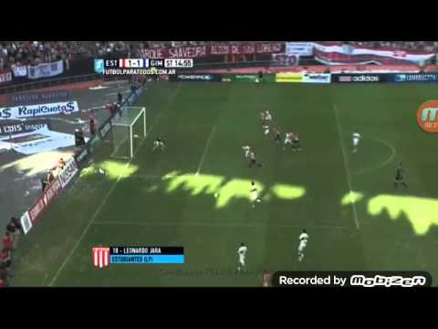 Gol de Leo Jara Estudiantes 1-1 Gimnasia 2015