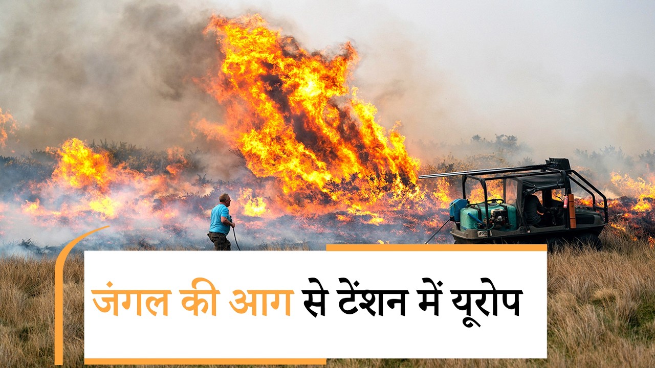 Wildfire preparedness in the UK | जमीन में दबे दूसरे विश्व युद्ध के बिना फटे बमों तक पहुंचीं आग की लपटें Wildfire preparedness in the UK | जमीन में दबे दूसरे विश्व युद्ध के बिना फटे बमों तक पहुंचीं आग की लपटें