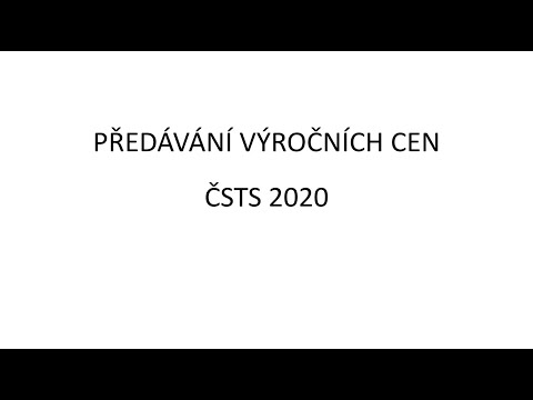 Záznam z předávání Výročních cen ČSTS 2020