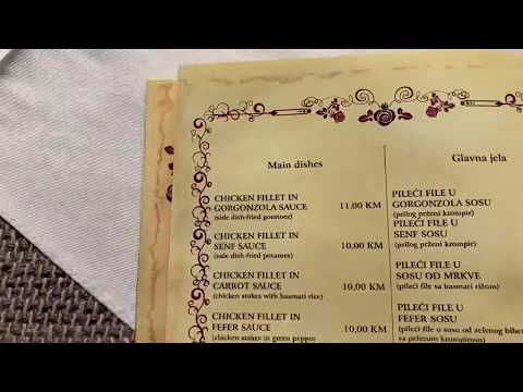 Restaurant Ordering Off The Menu along with Prices - Sarajevo Bosnia - ECTV