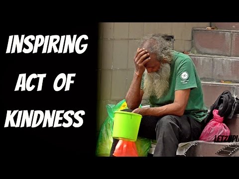 Helping a hard working old man - Helping the homeless 2016 Video