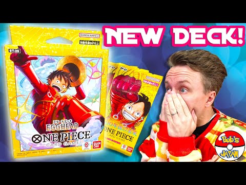 One Piece Card Game ST-29 Egghead Starter Deck Opening & OP-07 Packs! | New Yellow Luffy Deck!