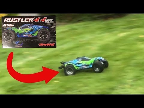 Traxxas Rustler 4x4 VXL - Test Drive, Unboxing and Review.