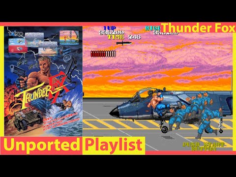 Budget Contra! Thunder Fox! Taito's Side Scrolling Run and Gun Contra Clone for Arcades!