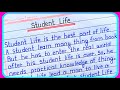 Essay On Student Life In English Student Life Essay In English Essay On Student Life