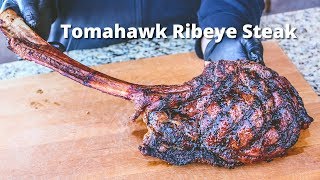 Tomahawk Ribeye Steak | Grilled Tomahawk Ribeye on the PK Grill
