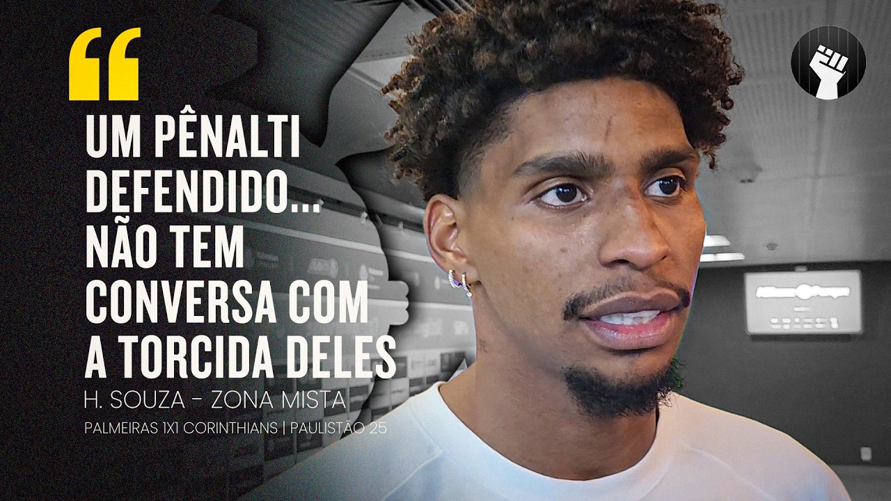HUGO SOUZA  REVELA PROVOCAÇÃO CONTRA TORCIDA DO PALMEIRAS, ANALISA DUELO E COMENTA EXPULSÃO DE YURI