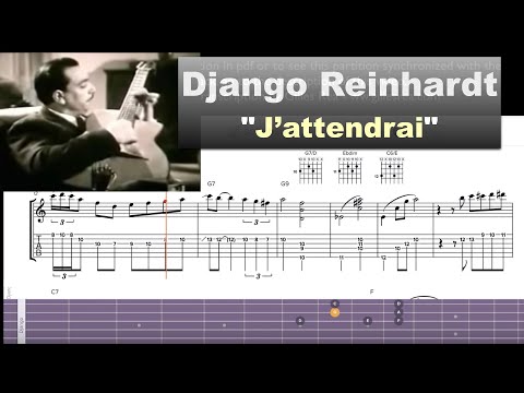 Django Reinhardt - "J'attendrai" - Virtual Guitar Transcription by Gilles Rea