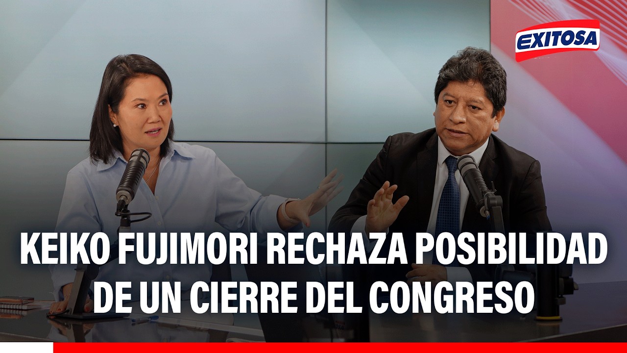 🔴🔵 Keiko Fujimori rechaza posibilidad de un cierre del Congreso