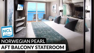 NCL Pearl | Aft-Facing Balcony Stateroom Full Tour & Review 4K | Category B1