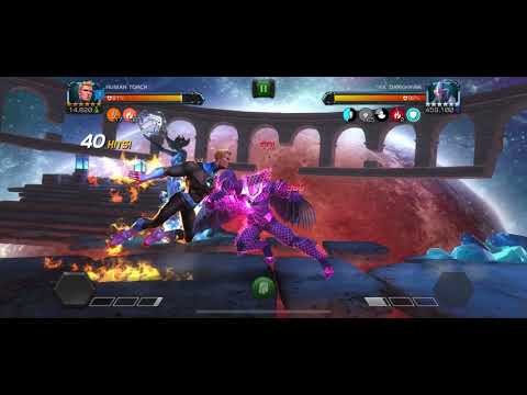 Human torch vs abyss Darkhawk