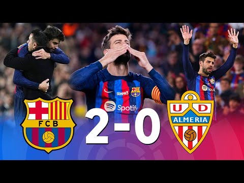 PIQUE SAYS GOODBYE! | Barcelona 2-0 Almeria, La Liga 22/23 -
