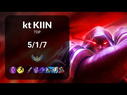 kt Kiin Jayce vs Maokai TOP - KR CHALLENGER Patch 14.5