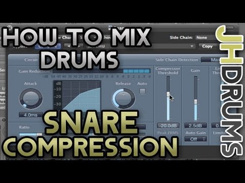 Snare Drum Compression - How To Mix Drums (Part 7)  | by JHDrums