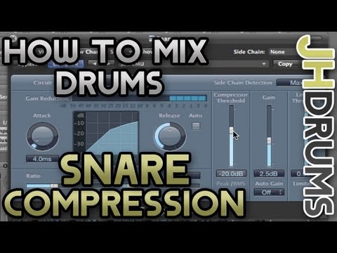 Snare Drum Compression - How To Mix Drums (Part 7)  | by JHDrums