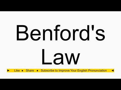 How to pronounce Benford's Law