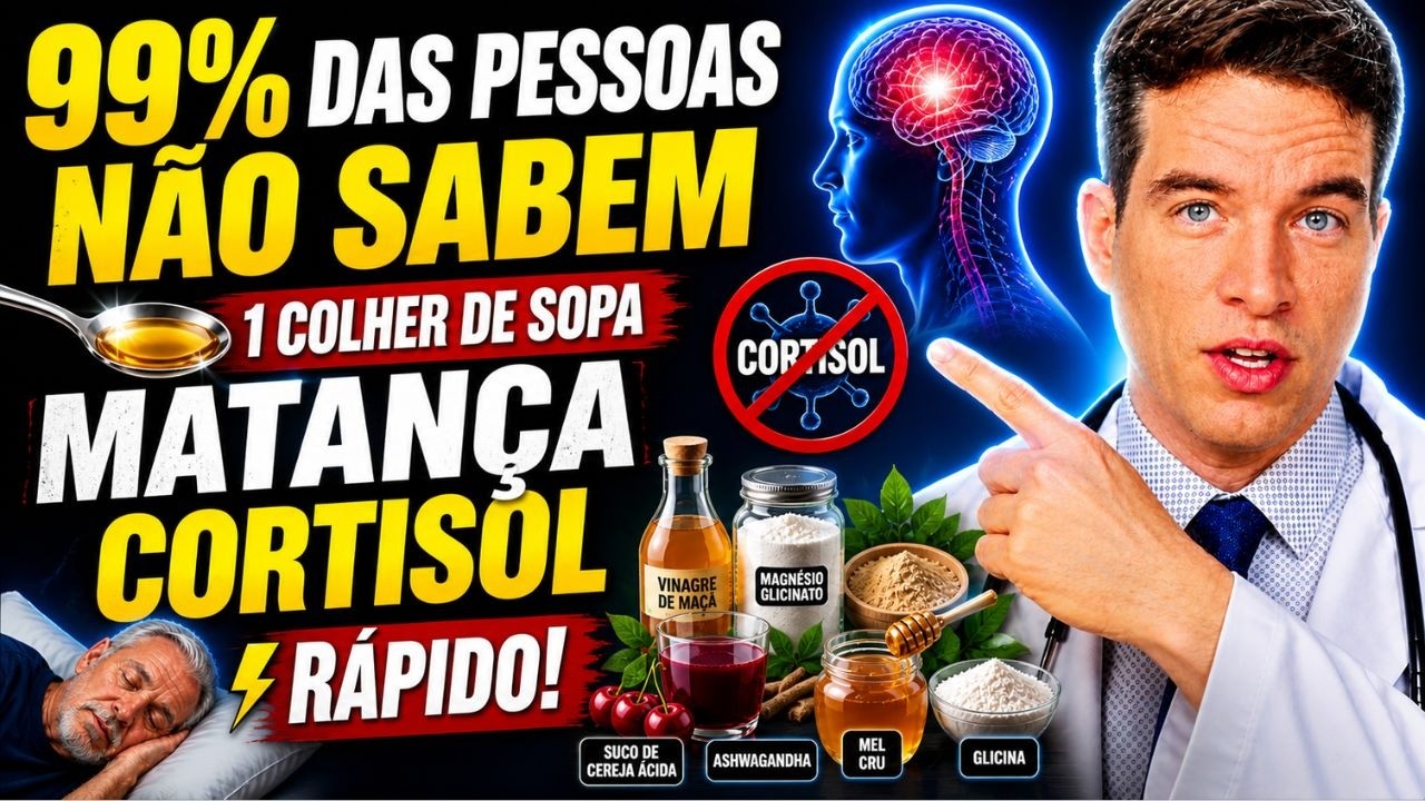 Acorda às 3 da manhã todas as noites? 1 colher de correção que interrompe o cortisol RÁPIDO