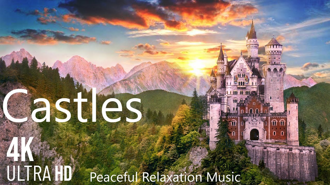 Castles 4K Medieval 🏰 - Drone Video - Peaceful Relaxation Music