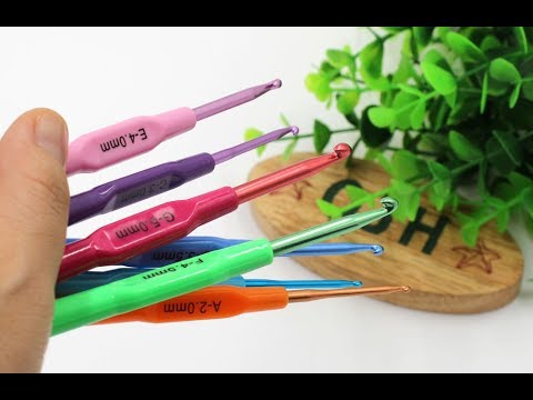 Алюминиевые крючки для вязания набором 6 штук. Отличный подарок на 8 марта