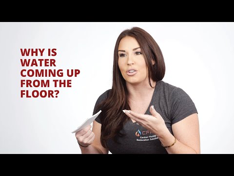 Why is water coming up from the floor?