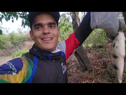 Fishing from the riverbank and I fried the fish right there.